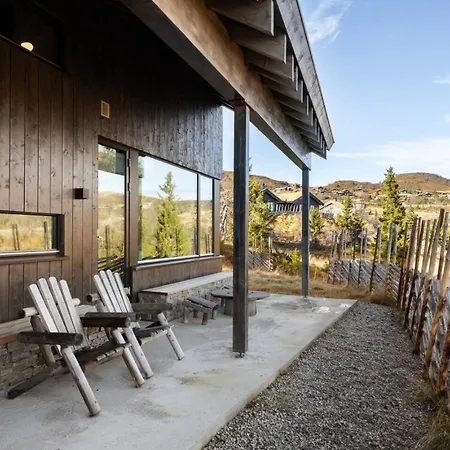 Ski-in Mountain Cabin.5 Br.sauna.veggli * Rollag